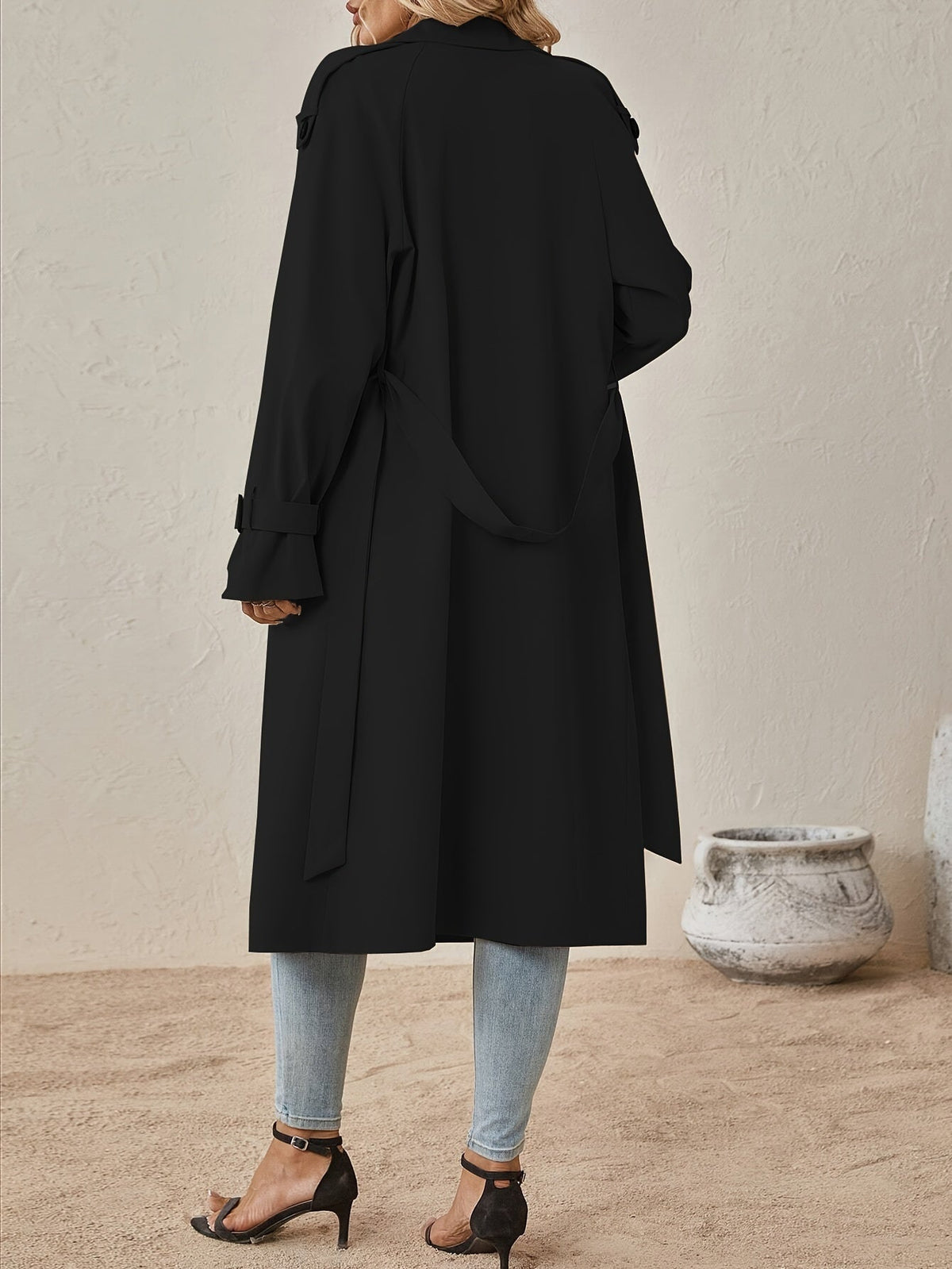 Miliana | Women's Double-Breasted Notch Collar Trench Coat