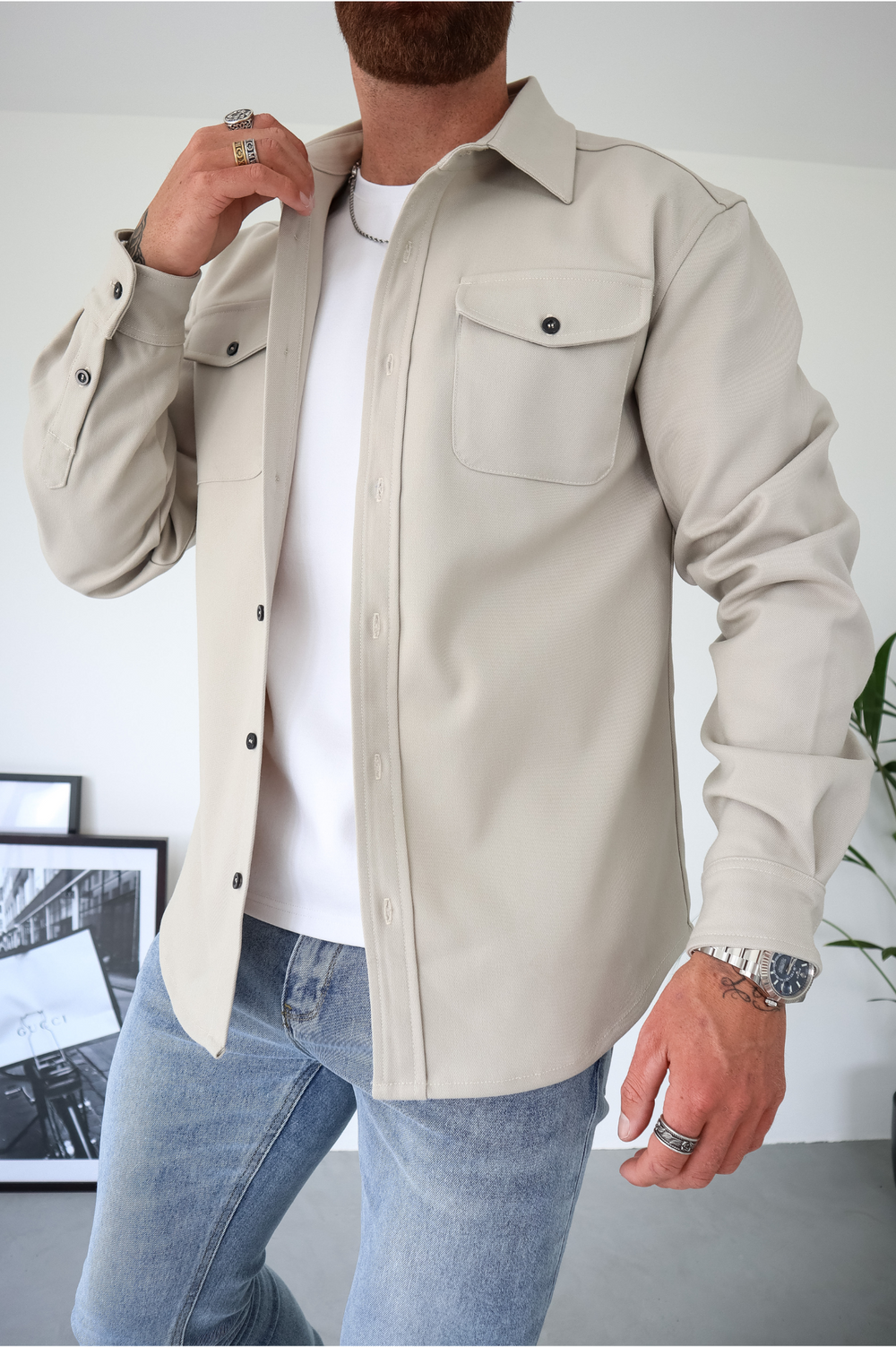 Leo | Men's Suede Overshirt Jacket