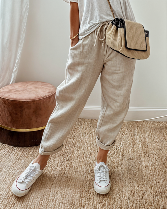 Albertine | Women's Linen Jogger Trousers