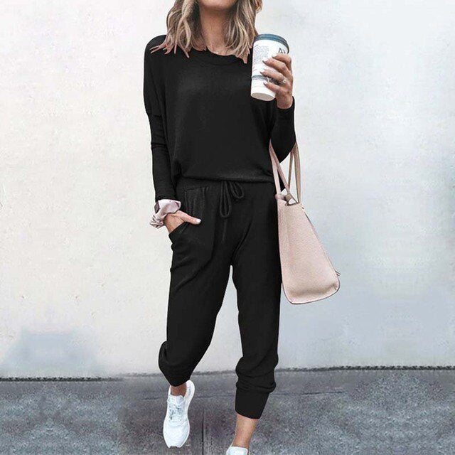 Cosy | Long Sleeve Top & Drawstring Jogger Trousers Set