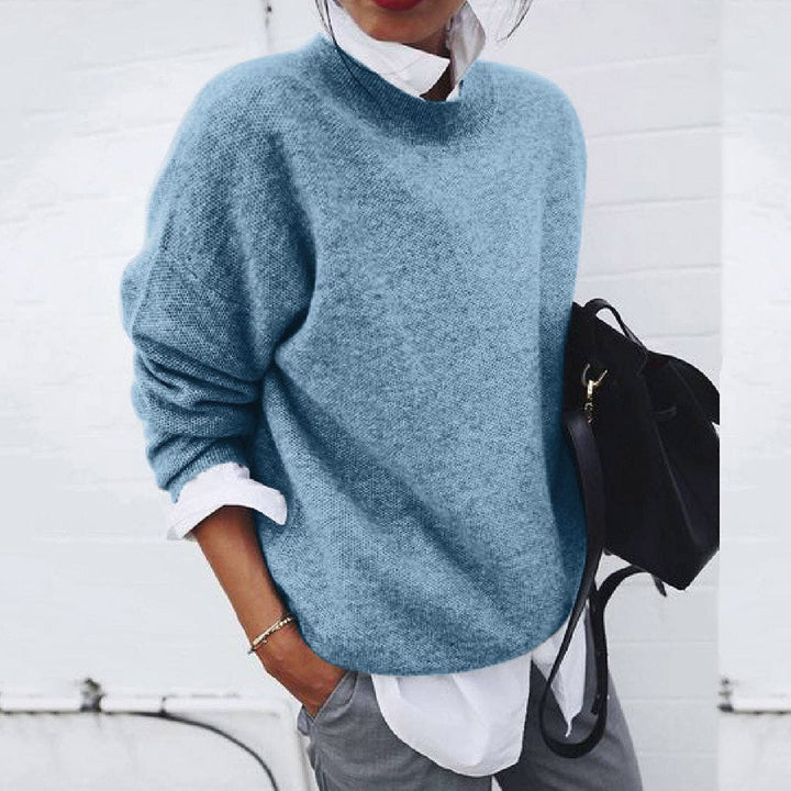 Nini | Oversized Mock Neck Knit Jumper