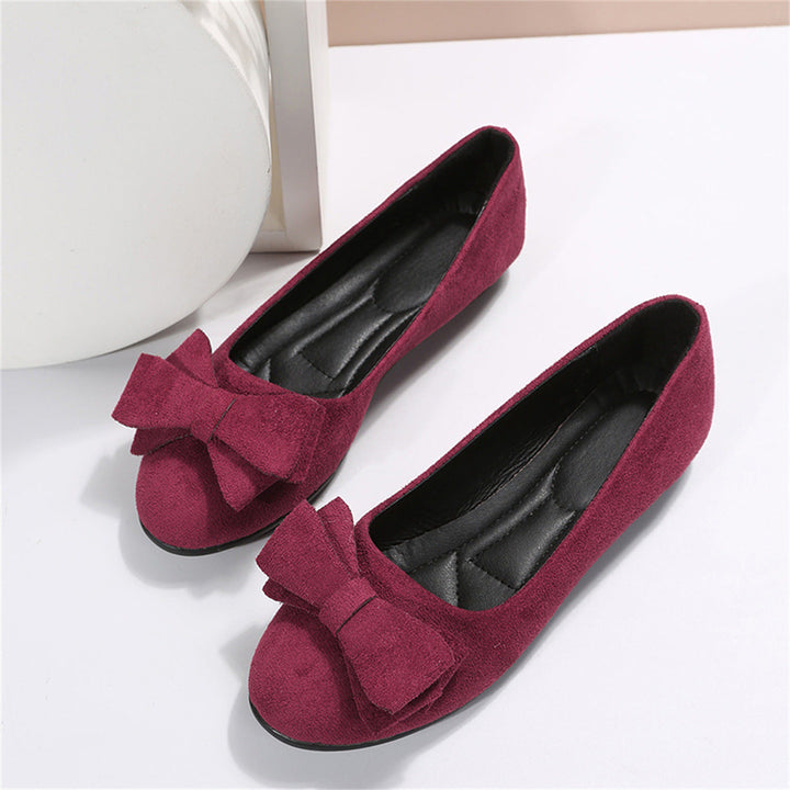 Belle | Suede Bow Ballet Flats