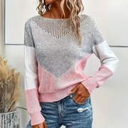 Seraphina | Women's Colorblock Crochet Knit Jumper