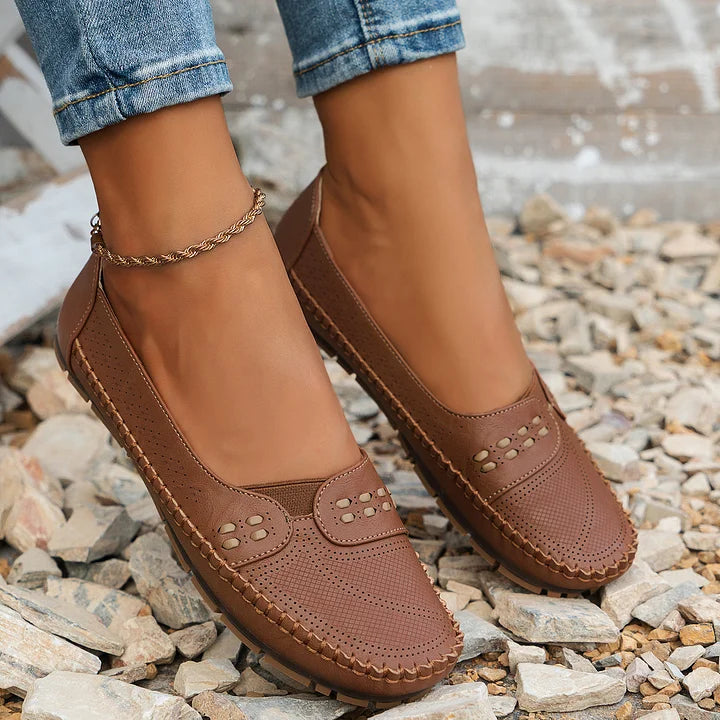 Bernadette | Women's Woven Slip-On Flats for Effortless Comfort