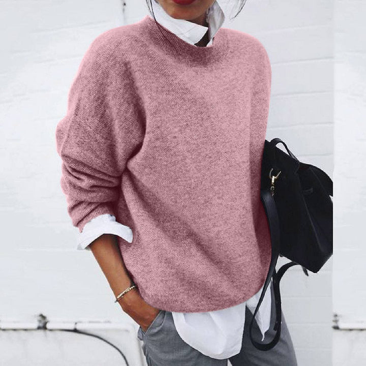 Nini | Oversized Mock Neck Knit Jumper