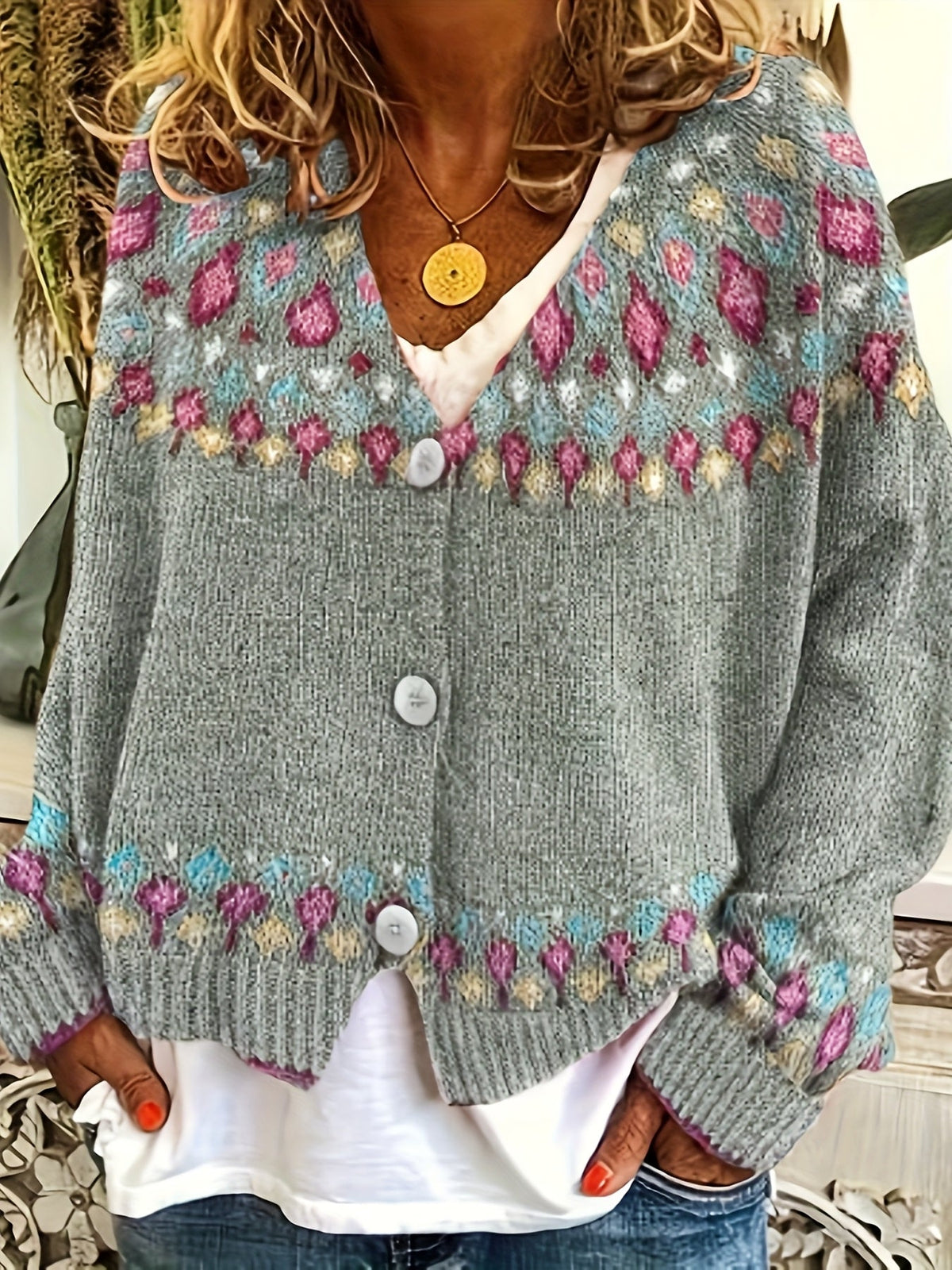 Tina | Women's Fair Isle Cardigan