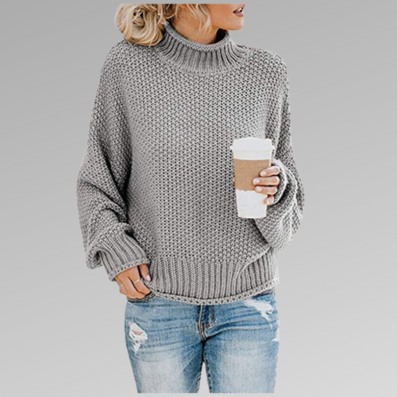 Rosa | Women's Chunky Knit Turtleneck Jumper