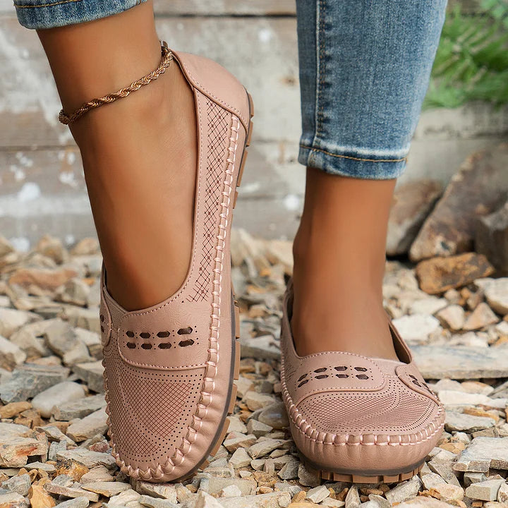Bernadette | Women's Woven Slip-On Flats for Effortless Comfort