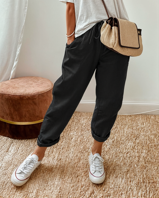 Albertine | Women's Linen Jogger Trousers
