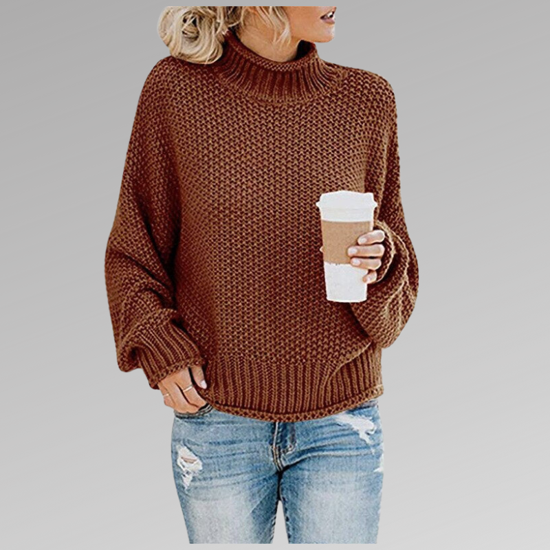 Rosa | Women's Chunky Knit Turtleneck Jumper