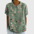 Roxane | Women's Floral Print Collared Blouse