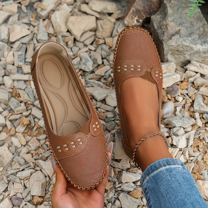 Bernadette | Women's Woven Slip-On Flats for Effortless Comfort