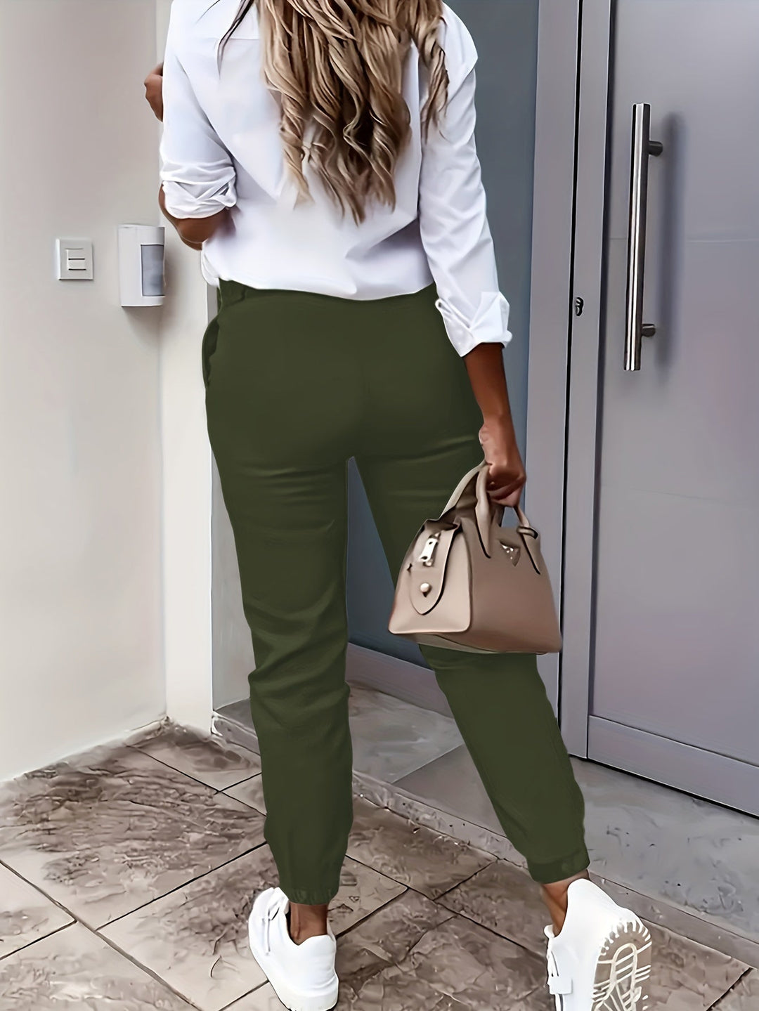 Léa | High-Waist Tapered Jogger Trousers