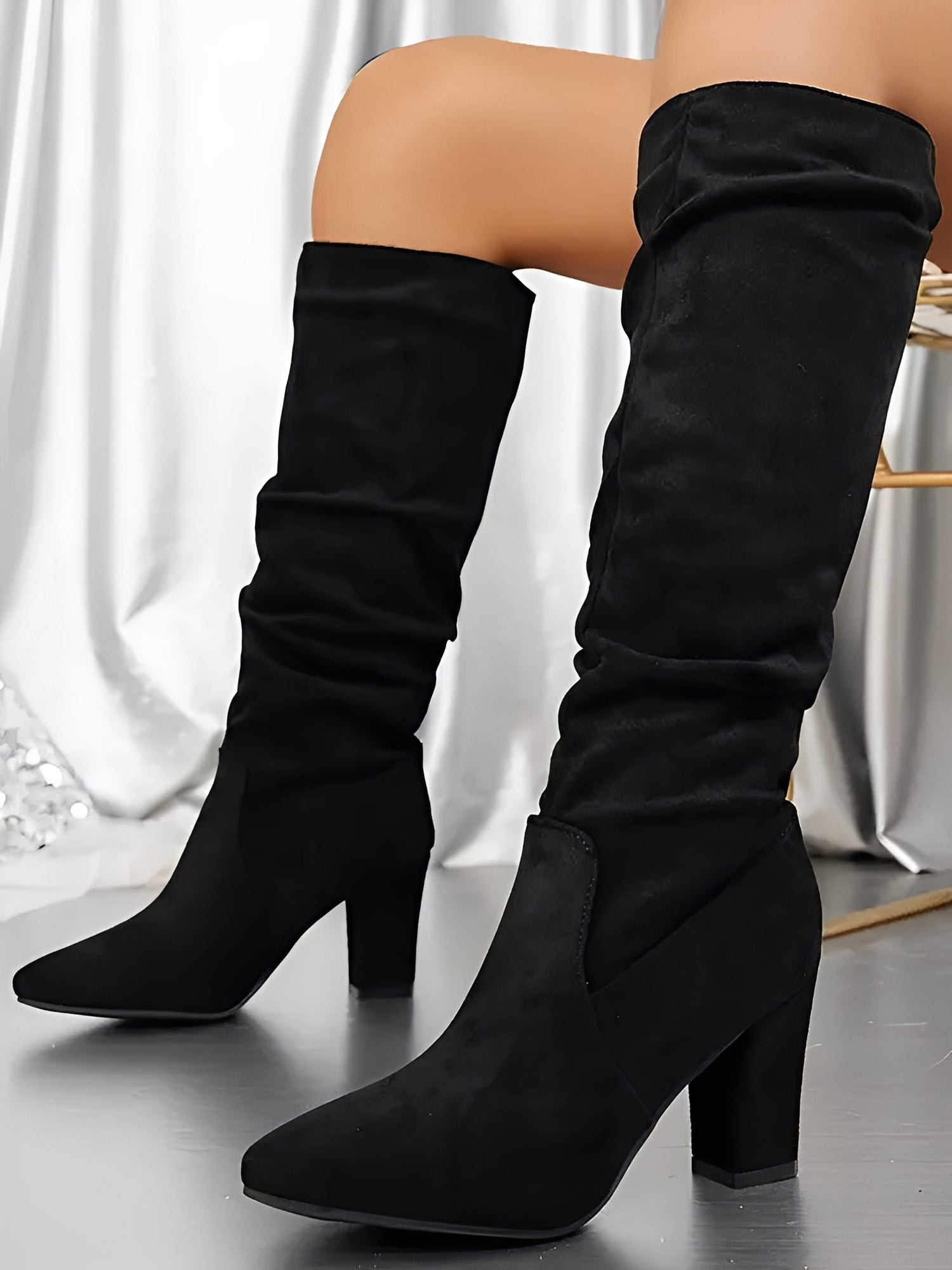 Sofia | Women's Suede Knee High Boots