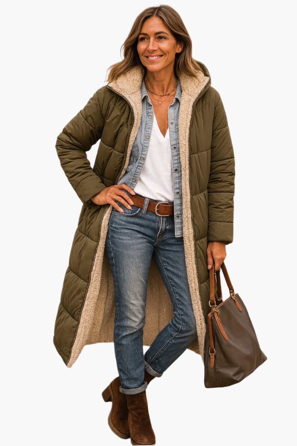 Wren | Women's Borg Lined Puffer Coat