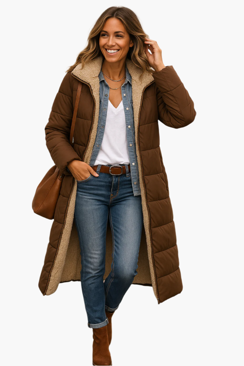 Wren | Women's Borg Lined Puffer Coat
