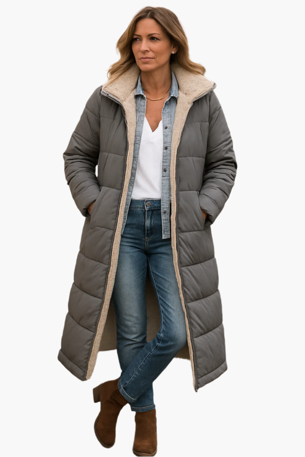 Wren | Women's Borg Lined Puffer Coat