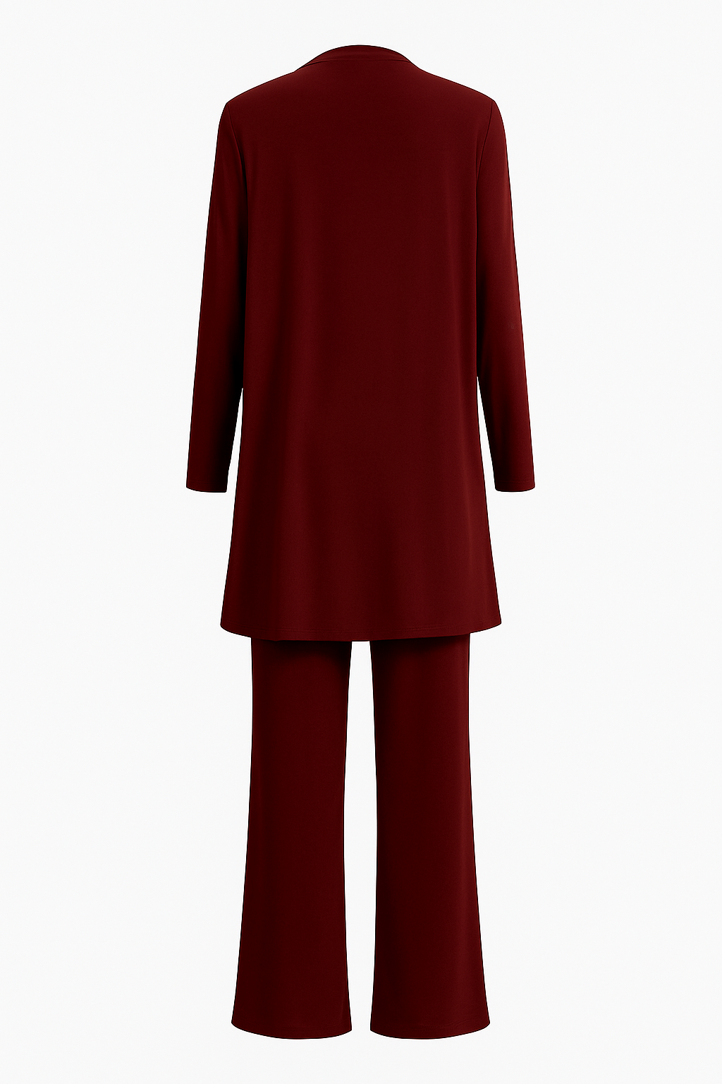 Diana | Open Front Cardigan, Sleeveless Vest & Wide Leg Trouser Three-Piece Set