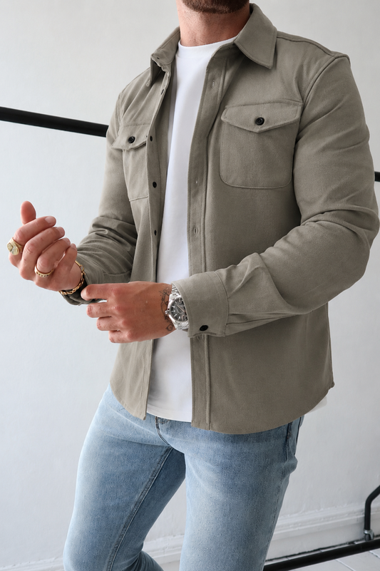 Leo | Men's Suede Overshirt Jacket
