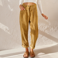 Reese | High Waist Pleated Corduroy Trousers