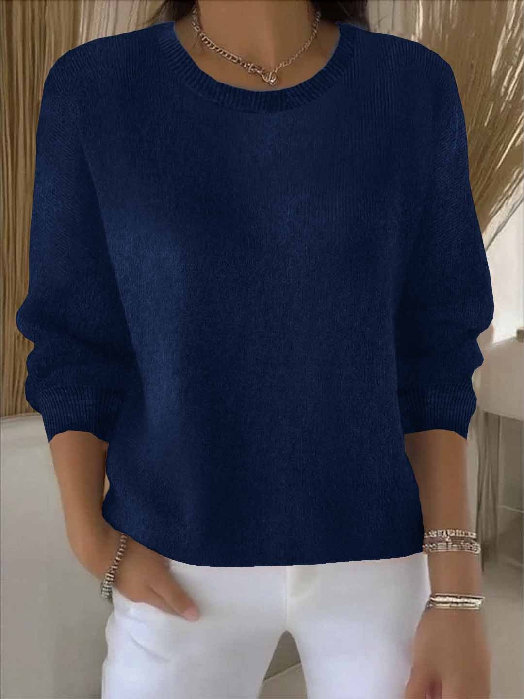 Sina | Women's Batwing Sleeve Crew Neck Jumper