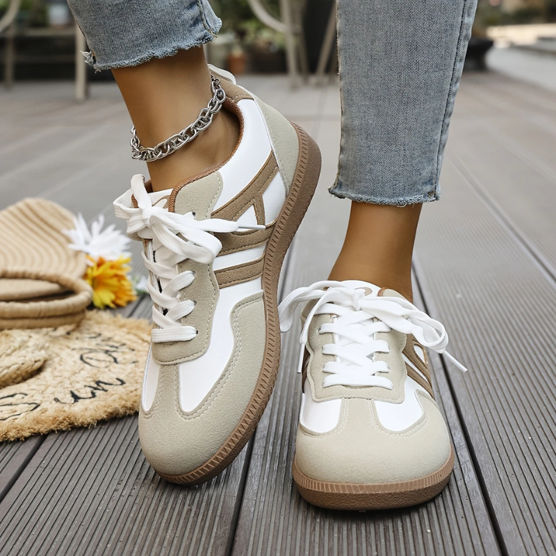 Odalys | Women's Retro Lace-Up Trainers