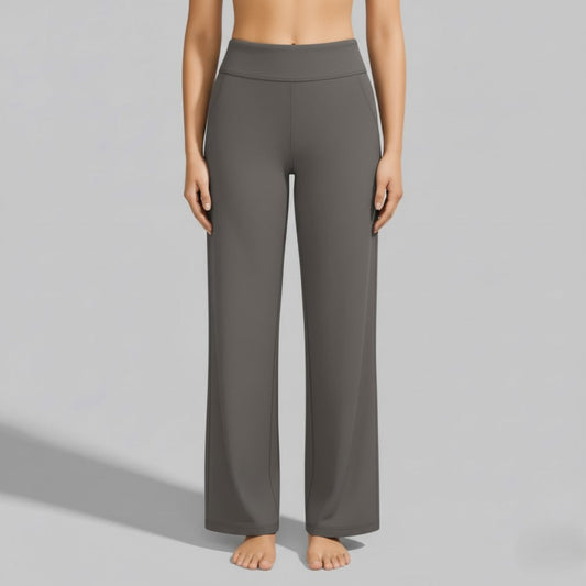 Faustine | Women's High Waisted Wide Leg Trousers
