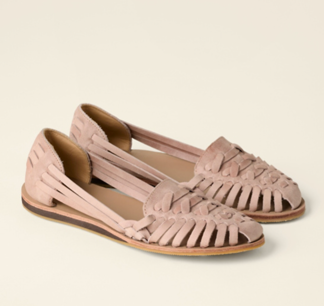 Alma | Woven Huarache Slip-On Flat Sandals