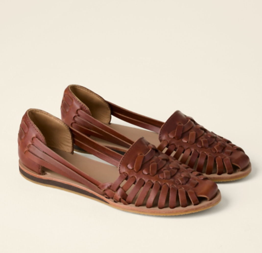 Alma | Woven Huarache Slip-On Flat Sandals