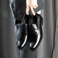 Daniel | Men's Black Leather Derby Dress Shoes