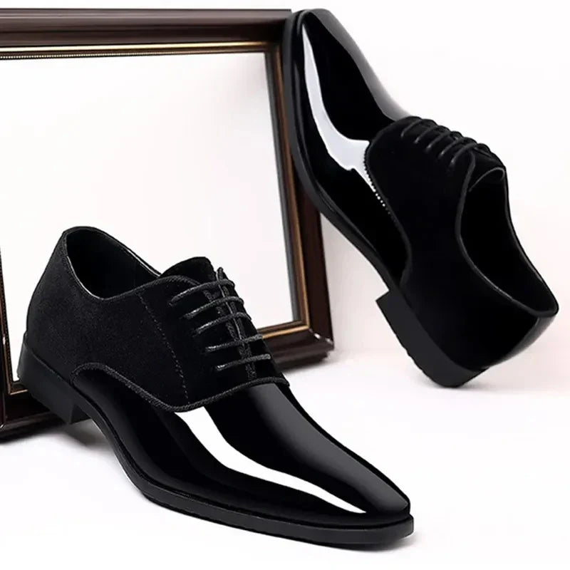 Oliver | Men's Black Patent Leather Oxford Shoes