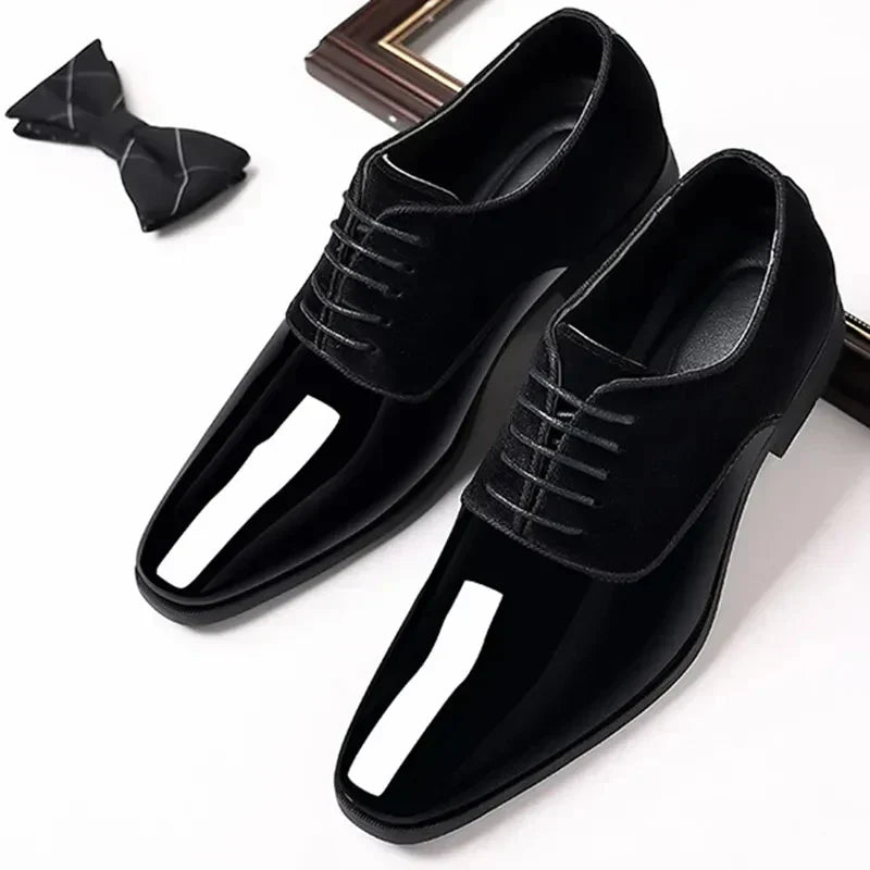 Oliver | Men's Black Patent Leather Oxford Shoes