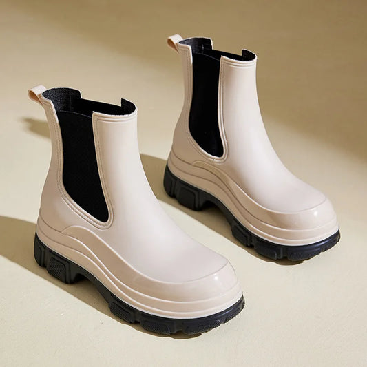 Sophia | Women’s Chunky Sole Slip On Ankle Boots