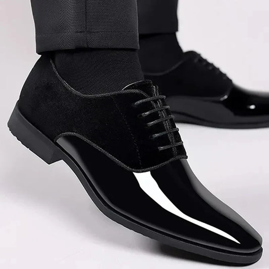 Oliver | Men's Black Patent Leather Oxford Shoes