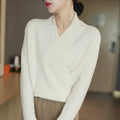 Ottoline | Women's Wrap Front Knit Top for Effortless Elegance