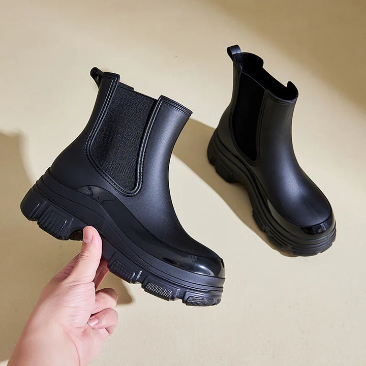 Sophia | Women’s Chunky Sole Slip On Ankle Boots