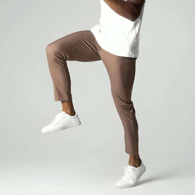 Marco | Men's Black Slim Fit Chino Trousers