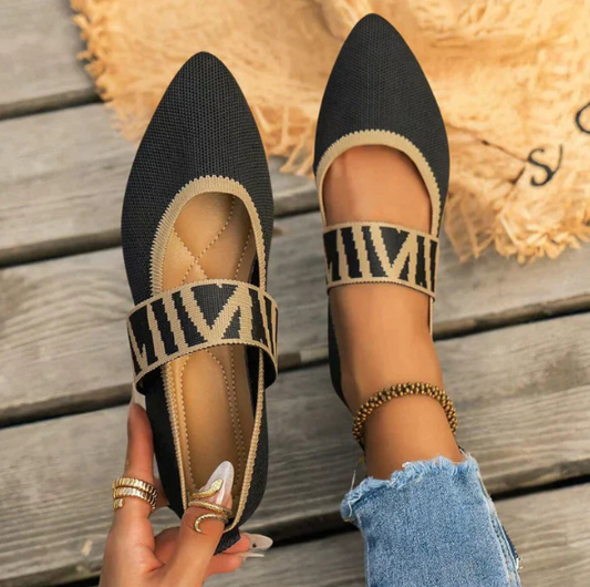 Amarante | Women's Pointed Toe Woven Flats