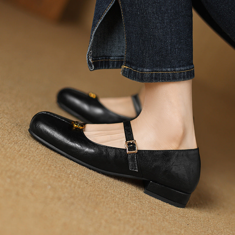 Natalie | Women’s Spring Strap Ballet Flats
