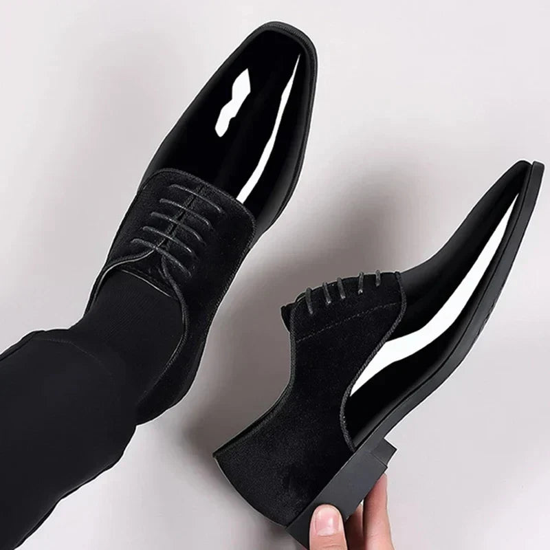 Oliver | Men's Black Patent Leather Oxford Shoes