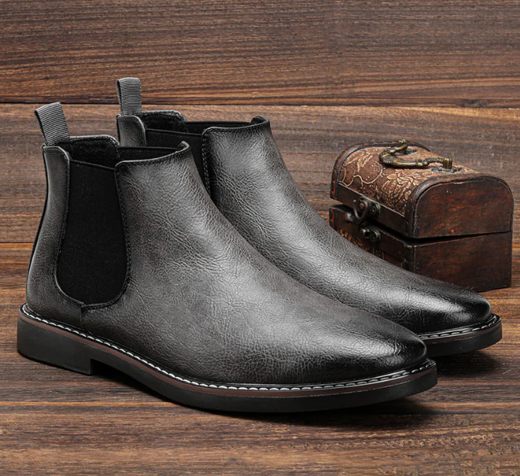 William | Men's Brown Leather Chelsea Boots