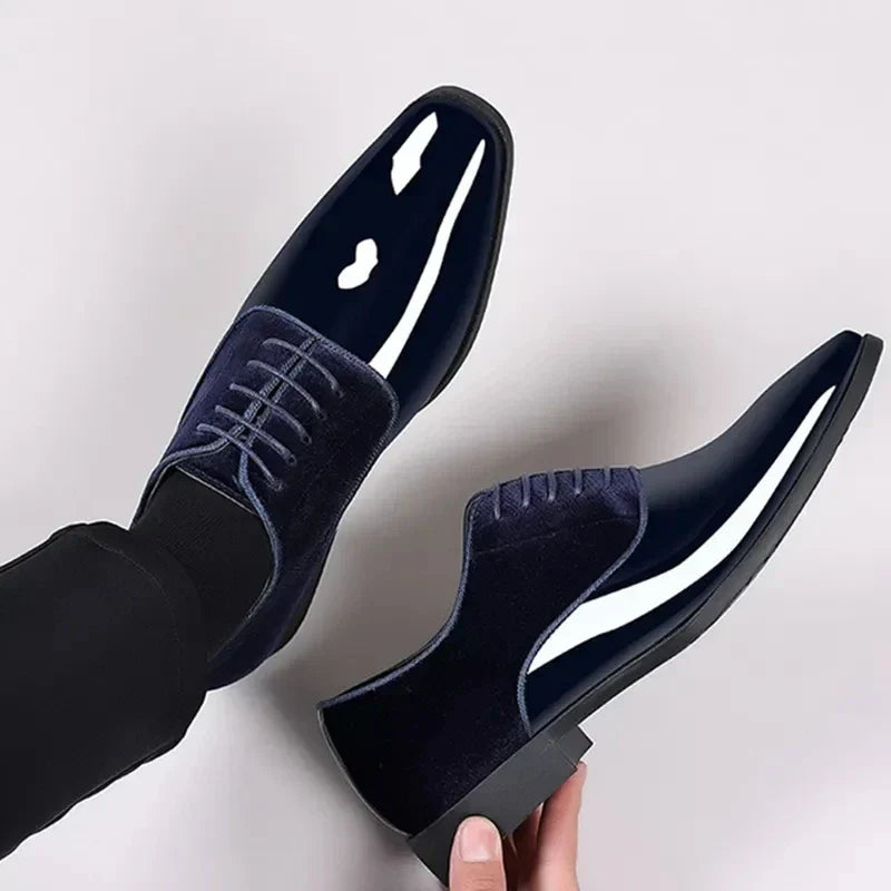 Oliver | Men's Black Patent Leather Oxford Shoes