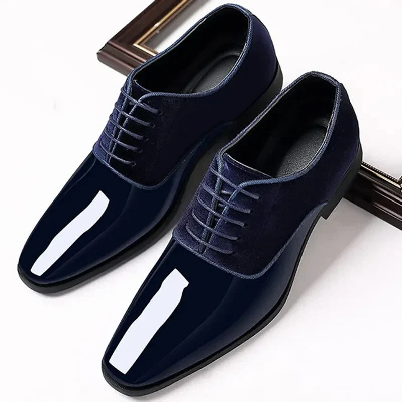 Oliver | Men's Black Patent Leather Oxford Shoes