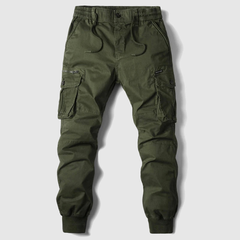 Ethan | Men's Khaki Cargo Jogger Pants