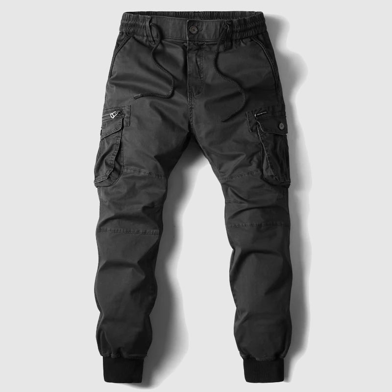 Ethan | Men's Khaki Cargo Jogger Pants