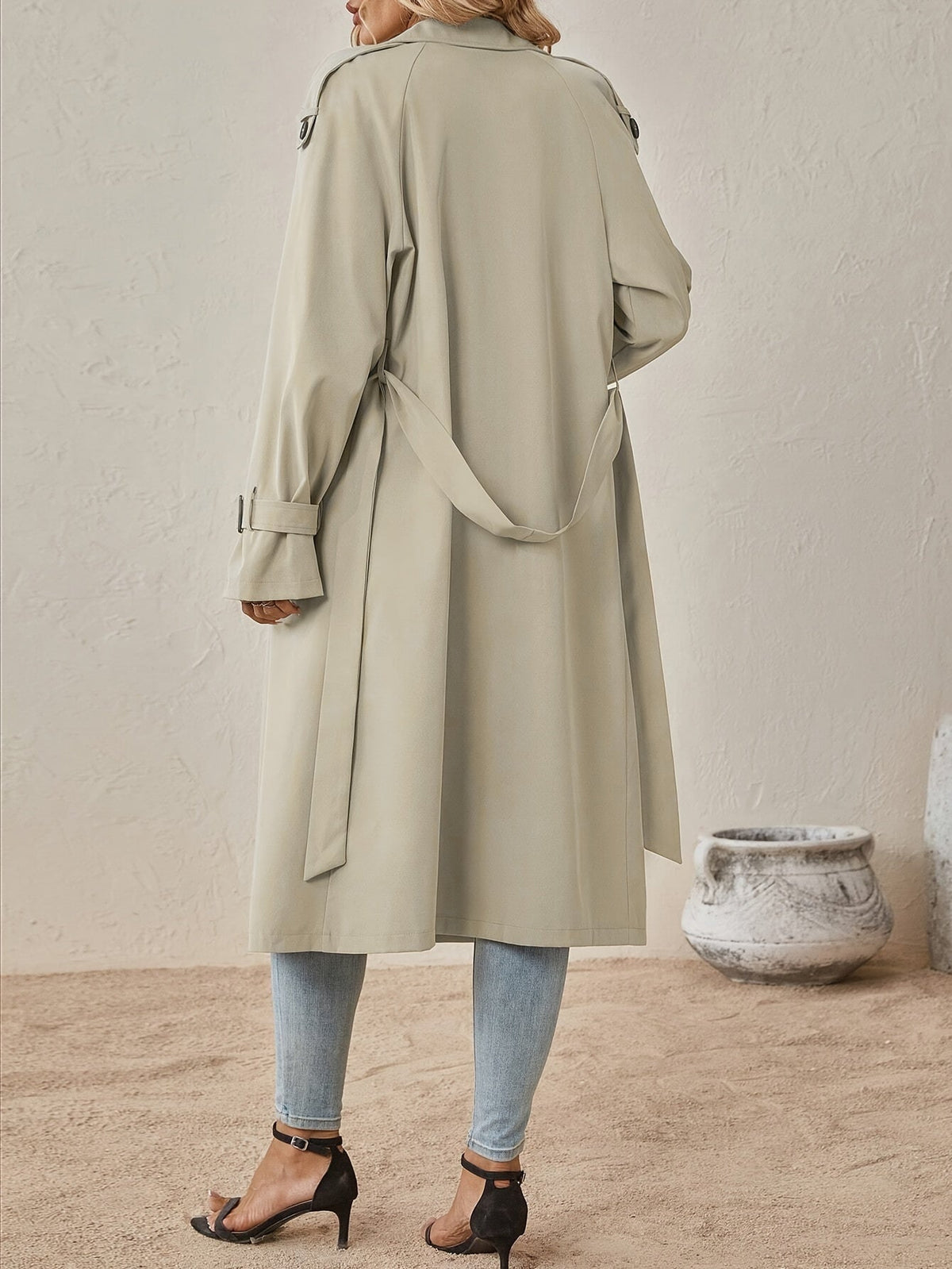 Miliana | Women's Double-Breasted Notch Collar Trench Coat