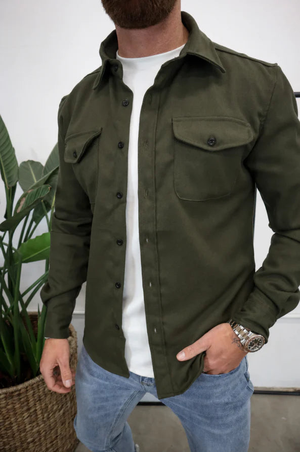 Leo | Men's Suede Overshirt Jacket