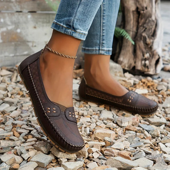 Bernadette | Women's Woven Slip-On Flats for Effortless Comfort