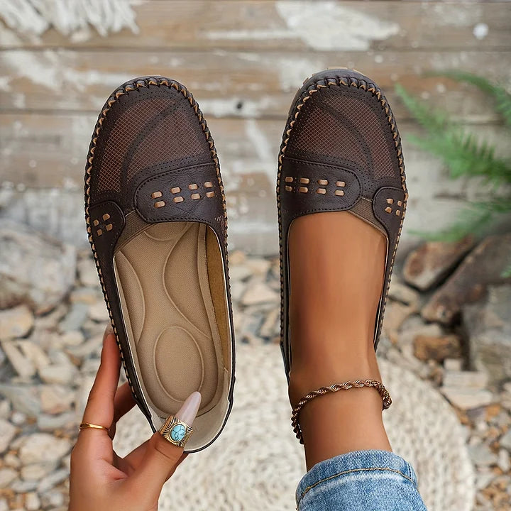 Bernadette | Women's Woven Slip-On Flats for Effortless Comfort