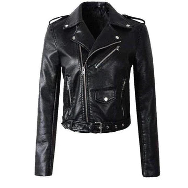 Sienna | Women's Faux Leather Belted Jacket